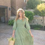 Flora Smocked Midi Dress