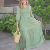 Flora Smocked Midi Dress