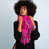 Frayed Bohemian Flow Scarf