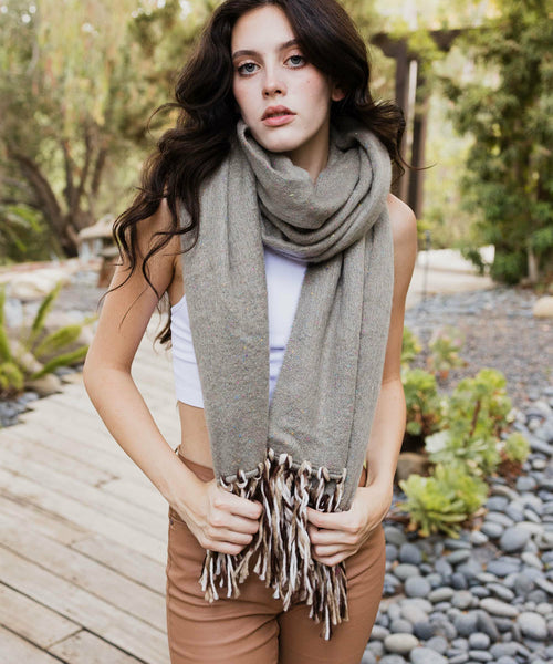 Frayed Bohemian Flow Scarf