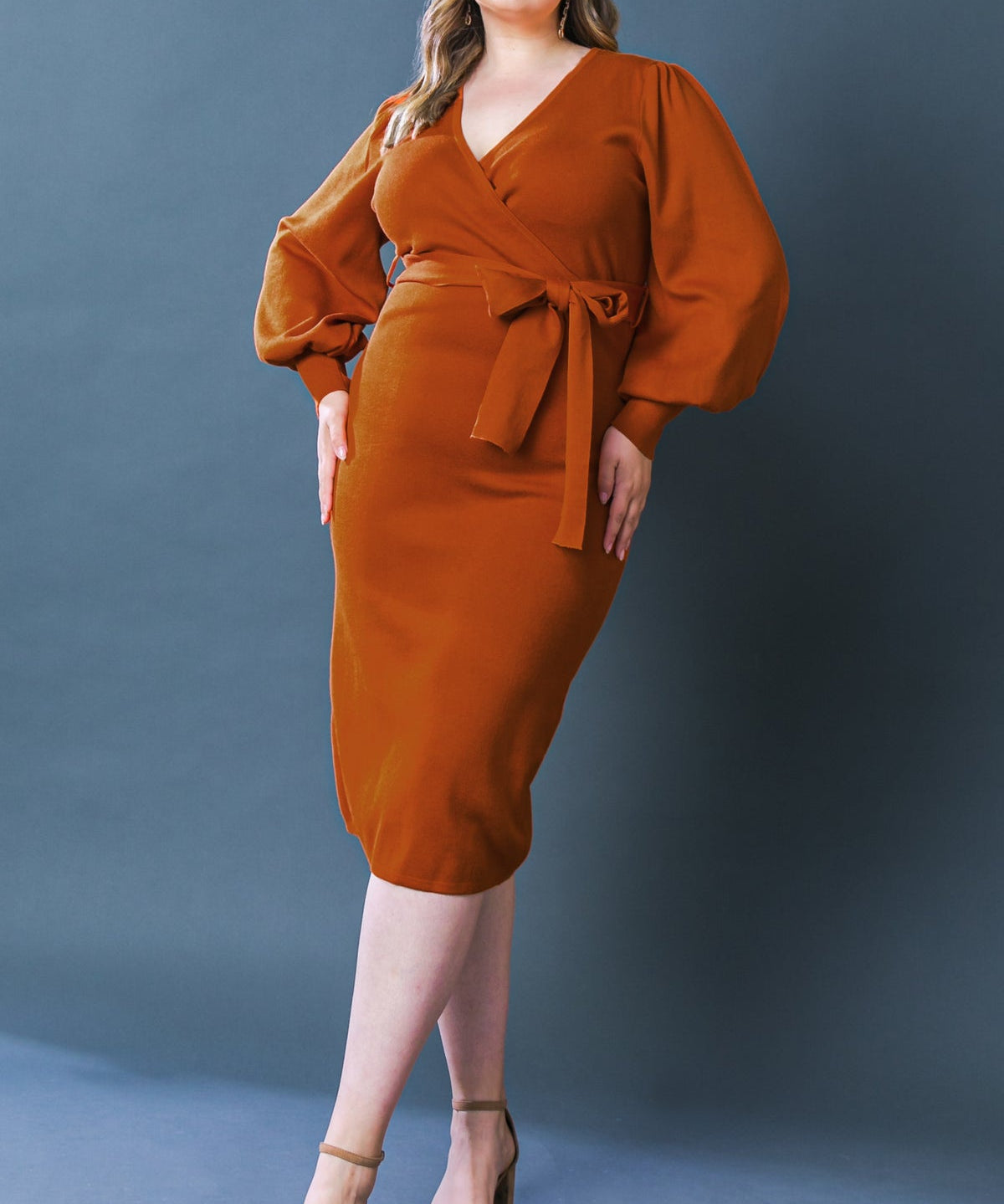 ADORABLE IDEAL SWEATER MIDI DRESS
