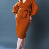 ADORABLE IDEAL SWEATER MIDI DRESS
