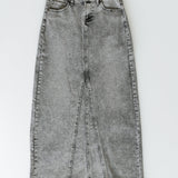 Genevieve A-line Denim Maxi Skirt