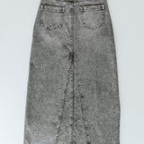 Genevieve A-line Denim Maxi Skirt