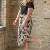Giana Ruffle Tiered Midi Skirt