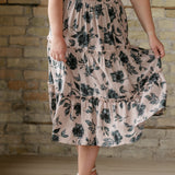 Giana Ruffle Tiered Midi Skirt