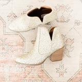 Fiera Glitter Booties in Gold
