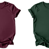 floral moon - Burgundy or Emerald T-Shirt