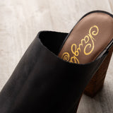 Hallie Heeled Sandal in Black