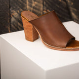 Hallie Heeled Sandal in Tan