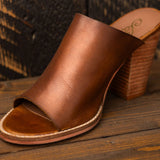 Hallie Heeled Sandal in Tan