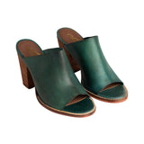 Hallie Heeled Sandal in Teal