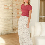 Havyn Floral Lined Maxi Skirt