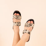 Hey Pony Sandals in Black and White