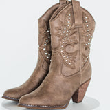 Houston Western Boots in Taupe