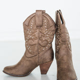 Houston Western Boots in Taupe