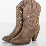 Houston Western Boots in Taupe