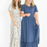 Isabella V-Neck Floral Maxi Dress