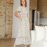 Isabella V-Neck Floral Maxi Dress