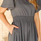 Isabella V-Neck Maxi Dress
