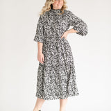 Isla 3/4 Sleeve Midi Dress