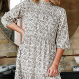 Isla 3/4 Sleeve Midi Dress