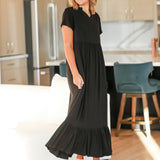 Jaydrien Flutter Sleeve Maxi Dress