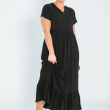 Jaydrien Flutter Sleeve Maxi Dress