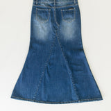 Jennifer A-Line Long Denim Skirt