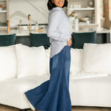 Jennifer A-Line Long Denim Skirt
