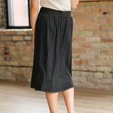 Jo Lightweight Active A-Line Midi Skirt