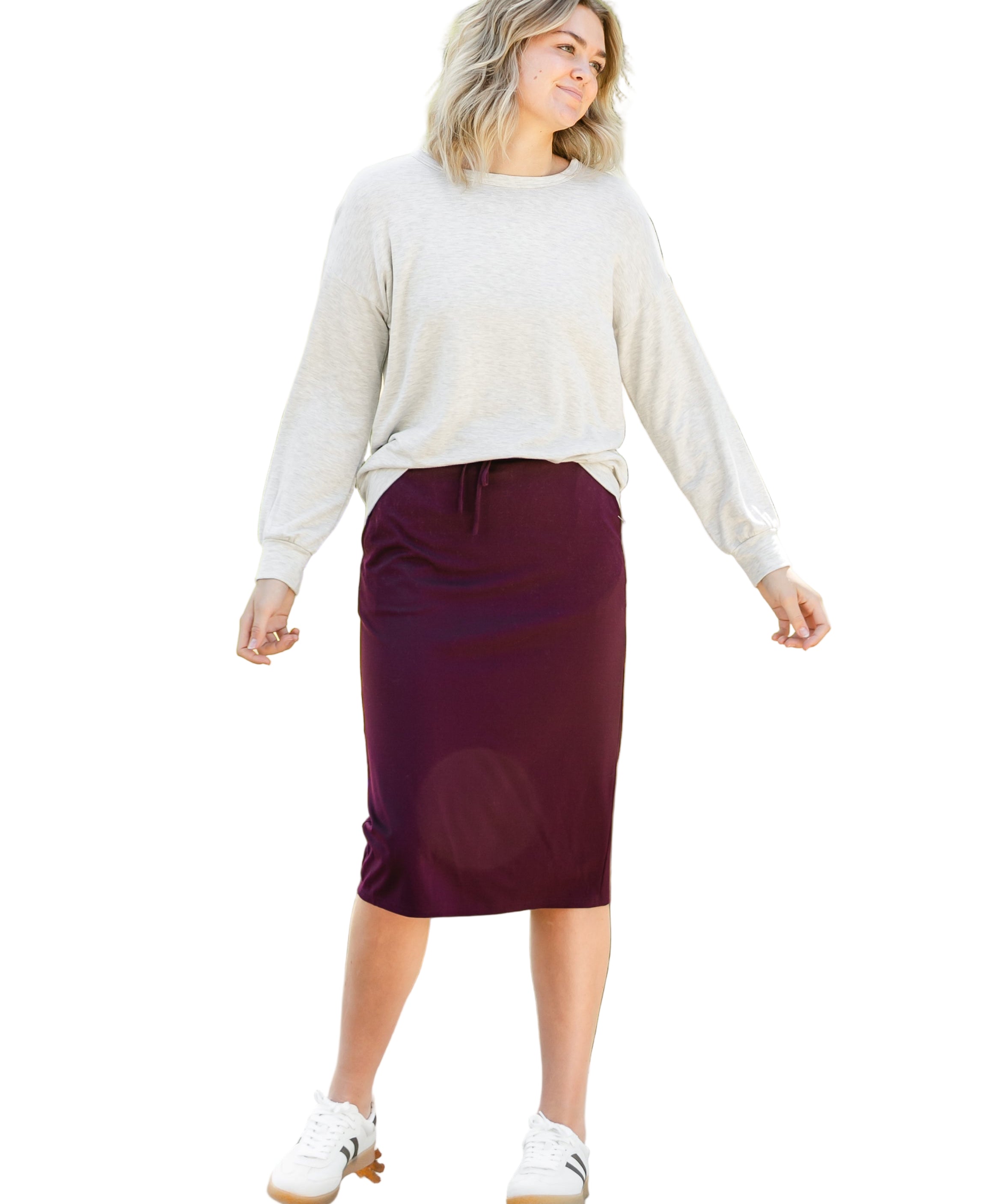 Jordan Knit Midi Skirt