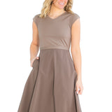 Kate Cap Sleeve Midi Dress