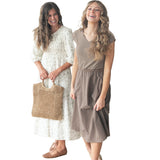 Kate Cap Sleeve Midi Dress