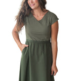 Kate Cap Sleeve Midi Dress