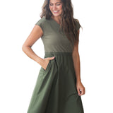 Kate Cap Sleeve Midi Dress