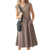 Kate Cap Sleeve Midi Dress