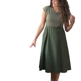 Kate Cap Sleeve Midi Dress