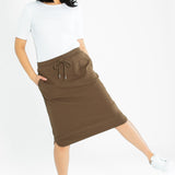Kelly Drawstring Midi Skirt