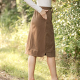 Kelly Drawstring Midi Skirt