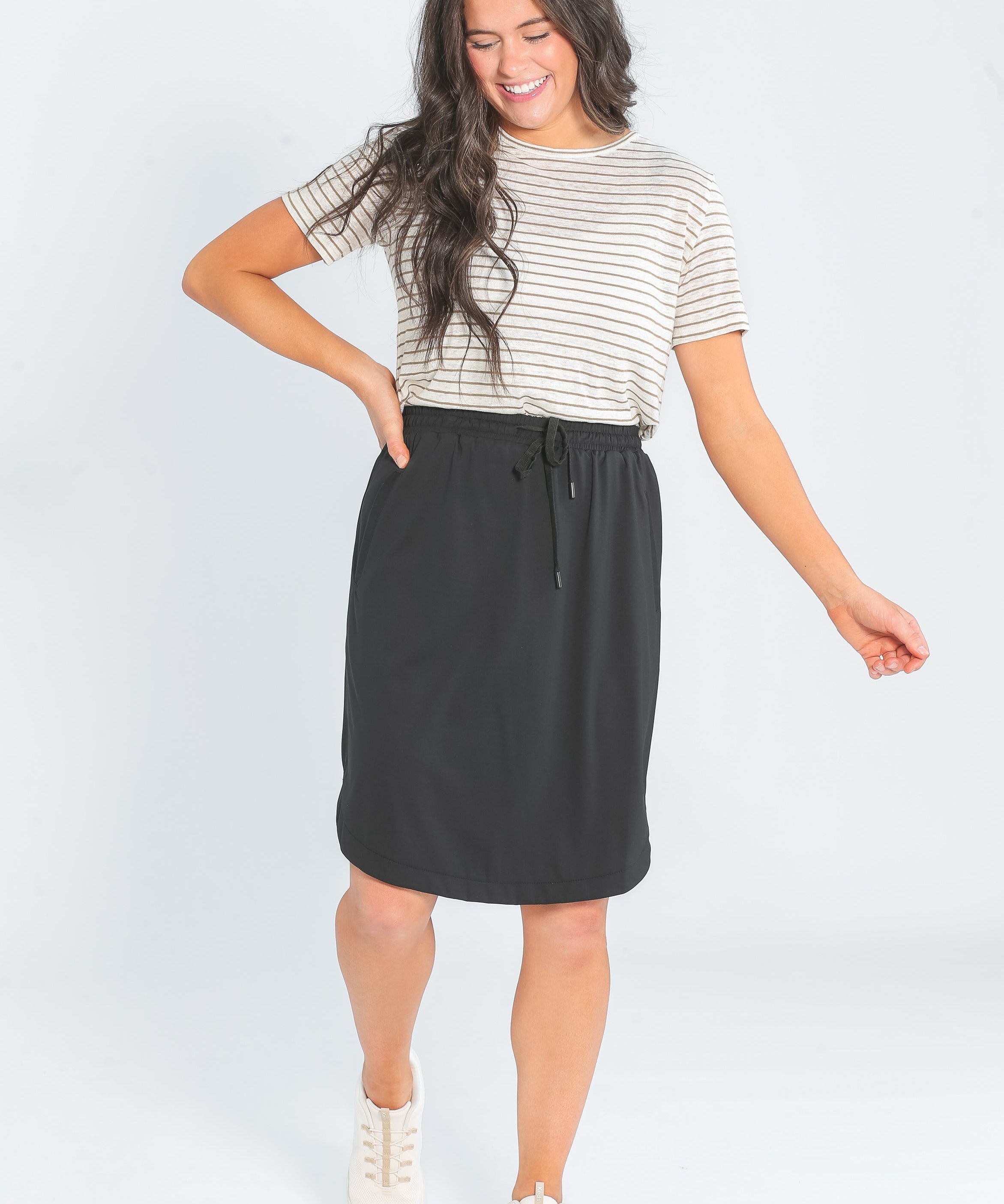 Kenedi Sport Athletic Midi Skirt