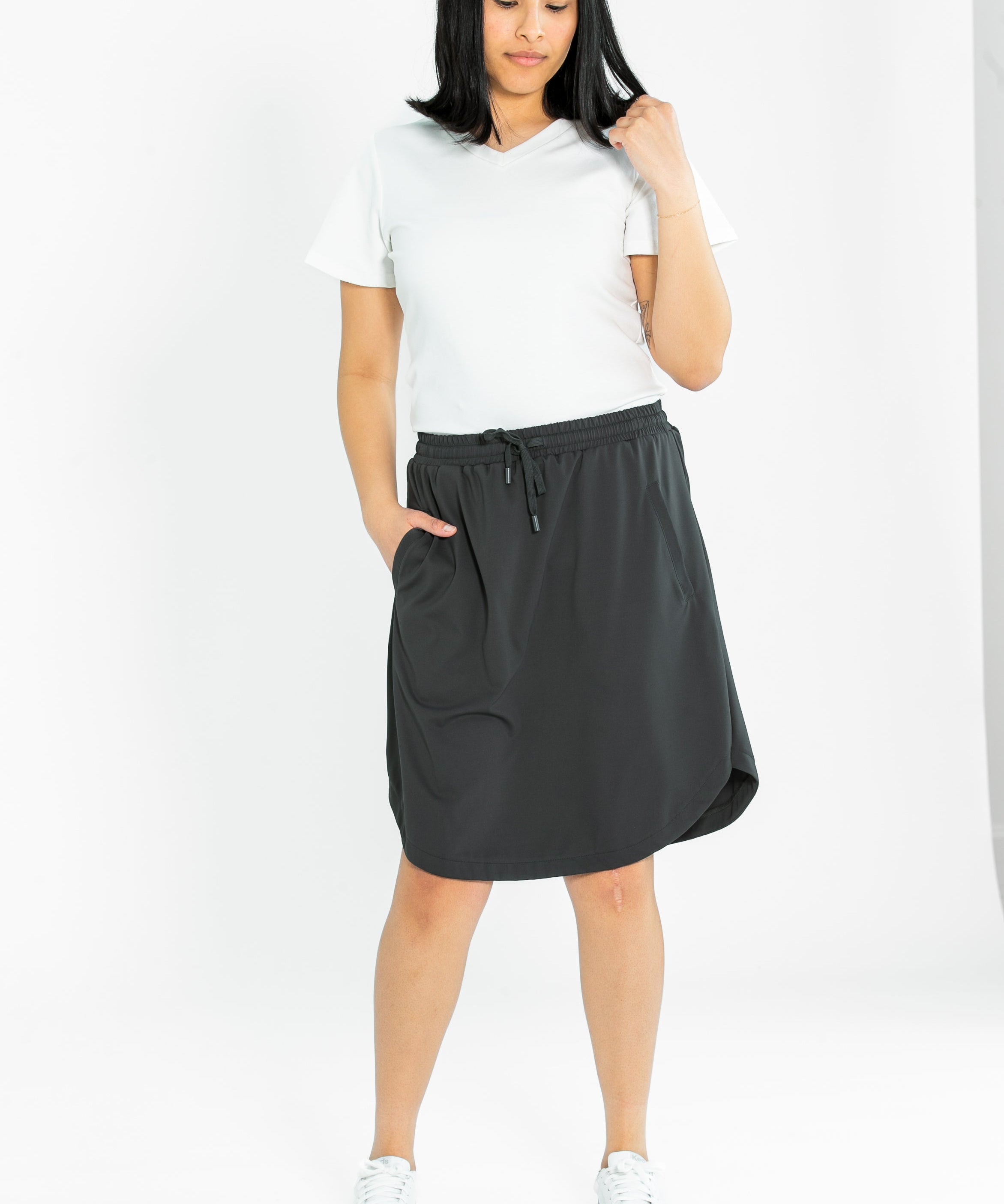 Kenedi Sport Athletic Midi Skirt