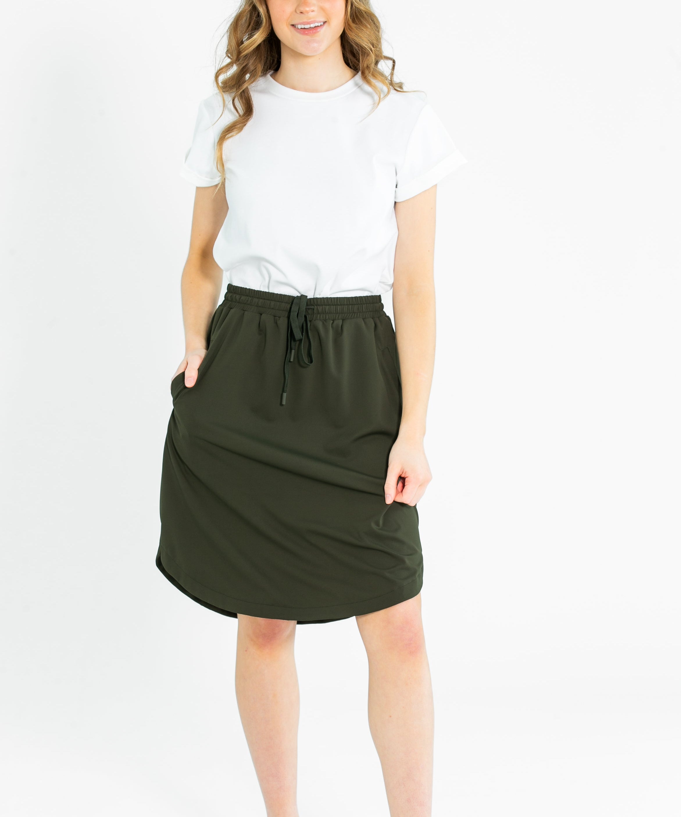 Kenedi Sport Athletic Midi Skirt