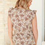 Leanne Ruffle Cap Sleeve Top