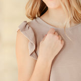 Leanne Ruffle Cap Sleeve Top