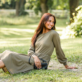 Luna Tiered Midi Dress