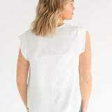 Madison V-neck Short Sleeve Flowy Top