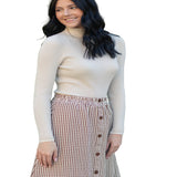 McKenna Gingham Maxi Skirt