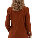 Women's Corduroy Blazer – Slim-Fit Elegant Workwear Jacket