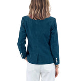 Women's Corduroy Blazer – Slim-Fit Elegant Workwear Jacket